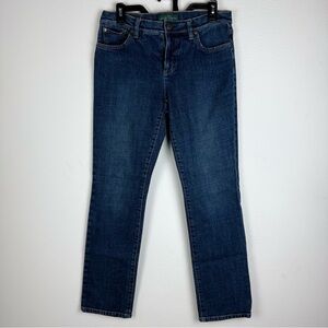 Lauren Ralph Lauren Women’s Jeans Sz 8 Straight Leg‎ Classic Dark Wash Stretch